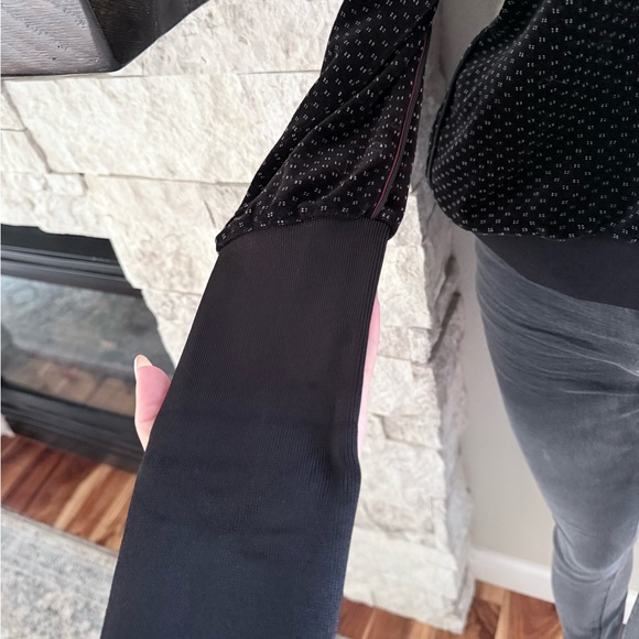 Sonia Rykiel Paris Velvet Dot Boatneck Top – Black Textured Knit | Size M - Picture 9 of 14